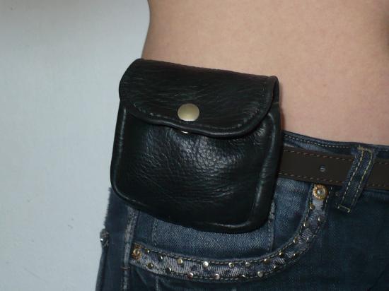Pochette en cuir